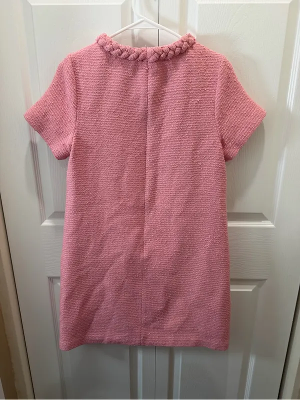 TUCKERNUCK Women Small Pink Tweed Jackie Dress Small - READ - Image 6