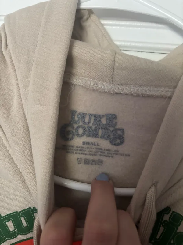 Luke Combs Hoodie Tan - Image 2