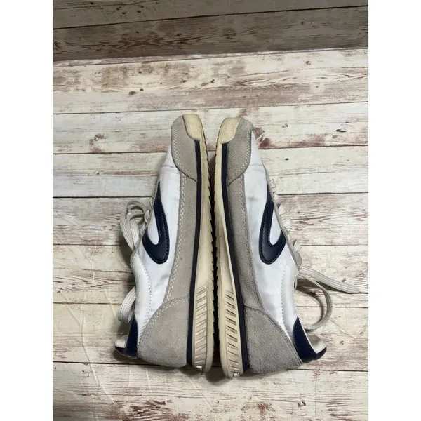 Tretorn Rawlings 2.0 Sneakers Anthropologie White Navy Blue Gray Women's Size 6M - Image 6
