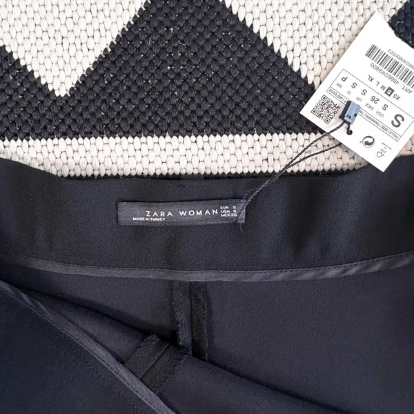 Zara Belted A-line Mini Skirt in Black Small - Image 12