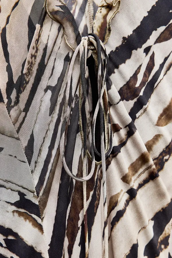 Zara animal Print Dress maxi bohemian hippie summer - Image 14