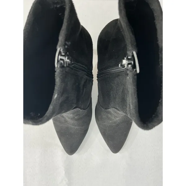 Womans Ann Taylor Stilettos Ankle Boots 8 M Black Side Zip Pointed Toe - Image 6