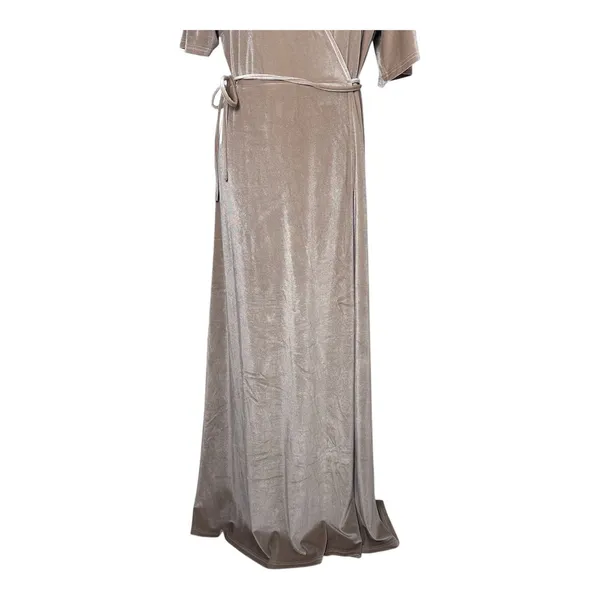 Baltic Born‎ Size-XXL Meghan Velvet Wrap Maxi Dress Champagne - Image 11