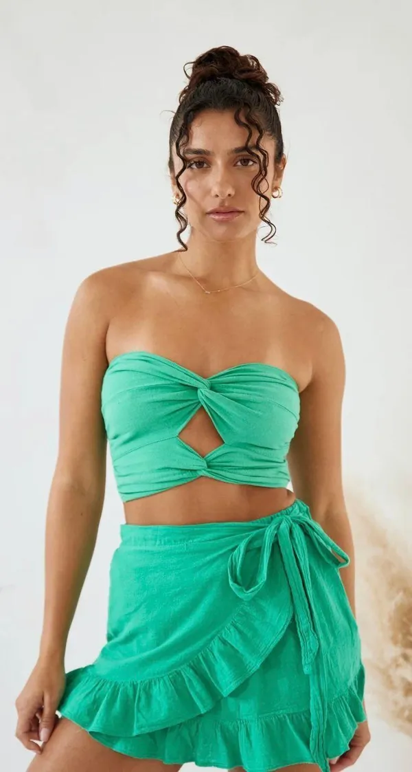 Blanco By Nature Sofia Top Green - Image 3