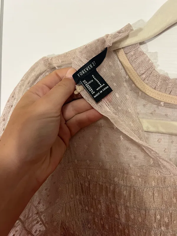 Forever 21 Lettuce-Edge Pointelle Top - Image 4