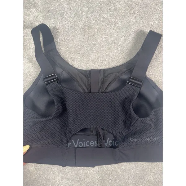 Outdoor Voices Powerhouse Bra Black S/M DD Cup High Impact - Image 4