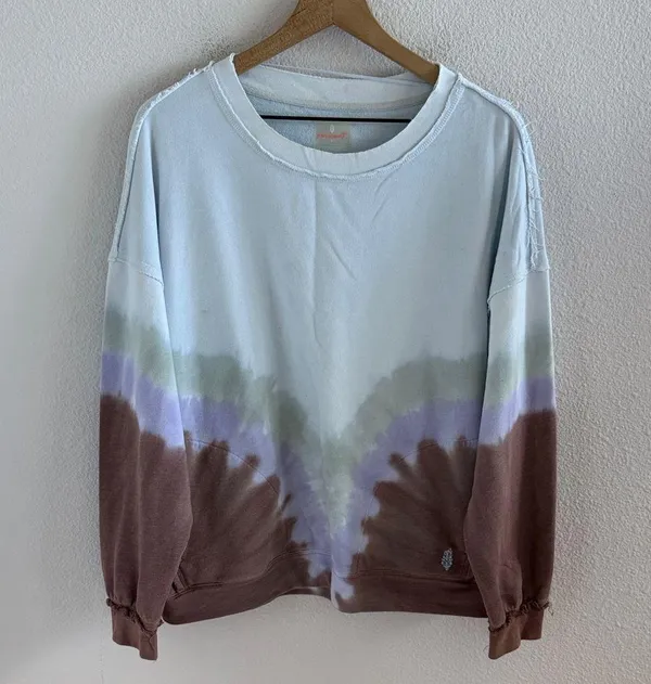 Free People Movement Camden Sweatshirt Tie-Dye Crewneck Small - Image 2