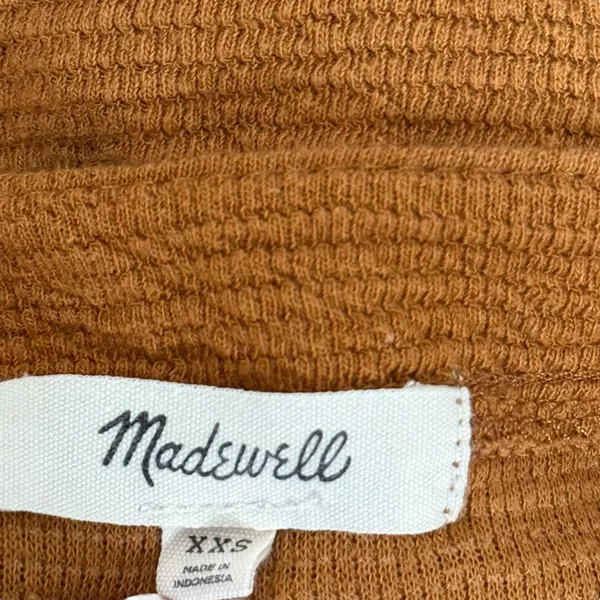 Madewell Lantern Sleeve Crepe‎ Textured Knit Cardigan Womens XXS Sweater Flower - Image 4