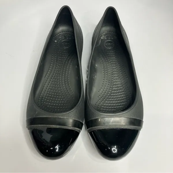 Crocs black ballet flats size 9‎ - Image 3