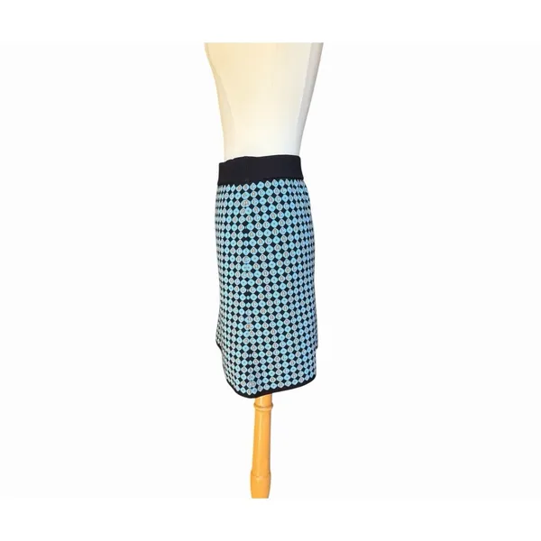 Alexa Chung for Opening Ceremony Blue Black Orange Geometric Print Mini Skirt - Image 8