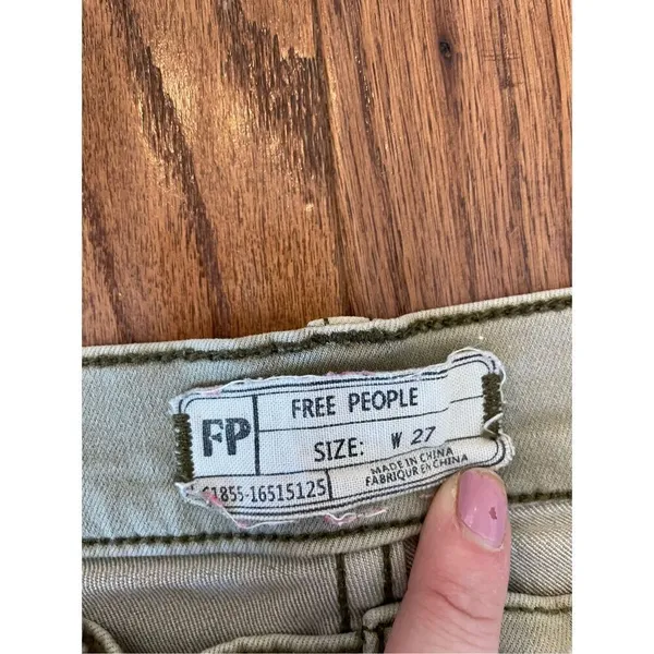 Free people green skinny jeans size 27 - Image 6