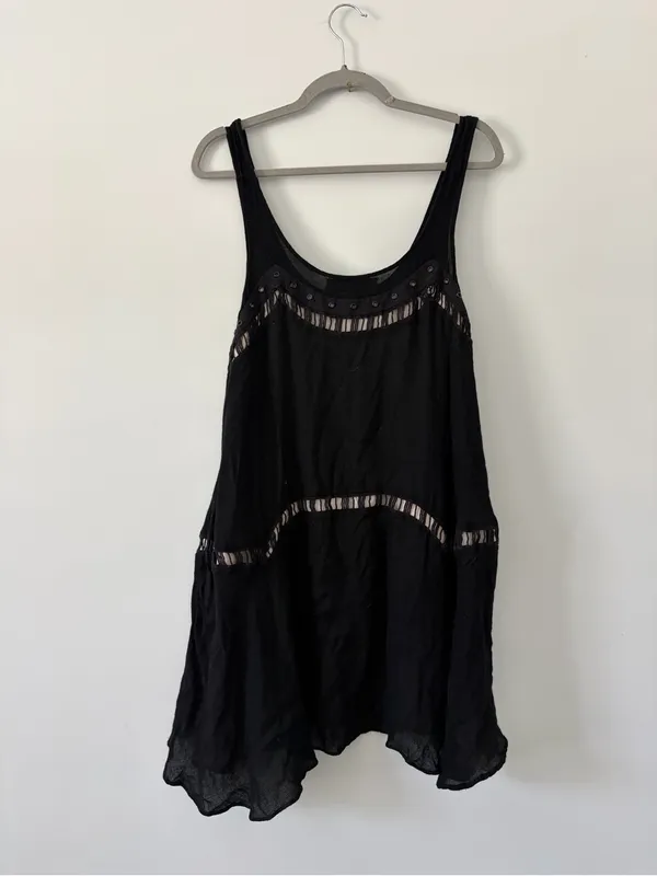 Revolve X Bless’ed are the Meek Straight to the Point Black Y2K Punk Mini Dress - Image 6