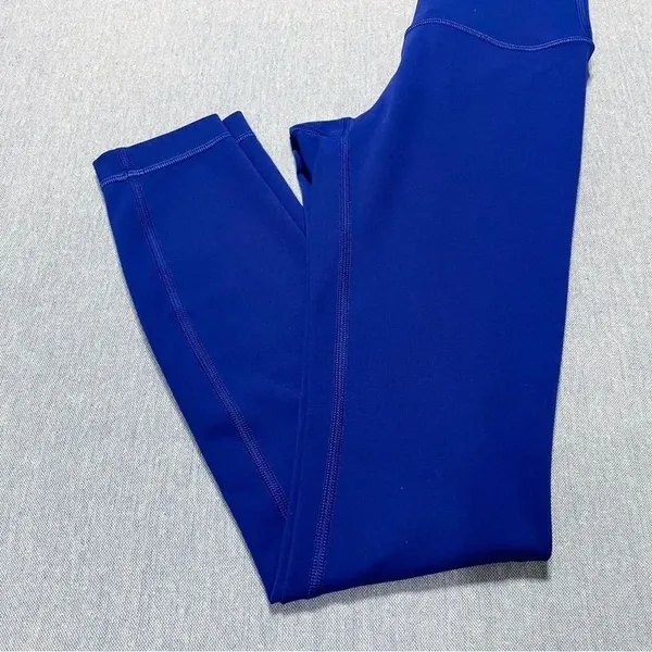 Lululemon Wunder Train Mid Rise Tights Size 2 Blue Gym Active Athletic Tight - Image 2