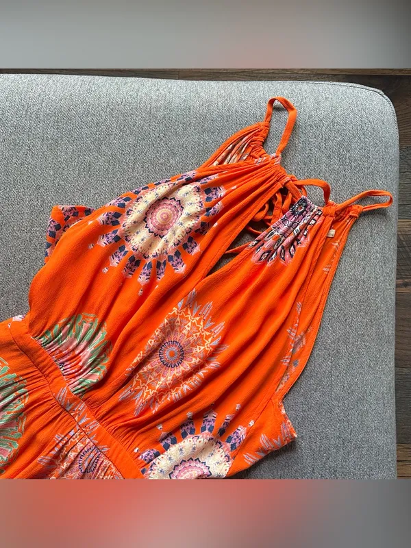 Anthropologie Floreat Livia Halter Dress Size 4 - Image 5