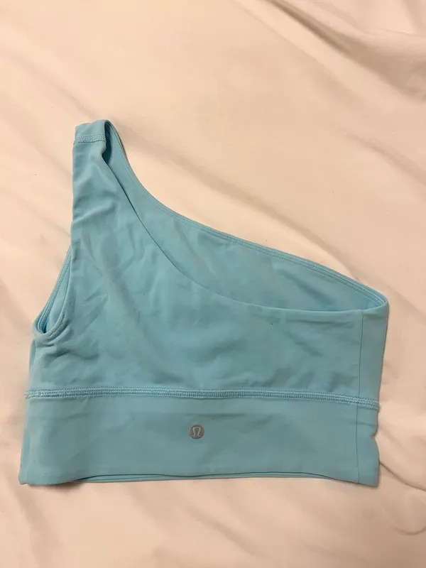 Lululemon Blue Asymmetrical Bra - Image 3