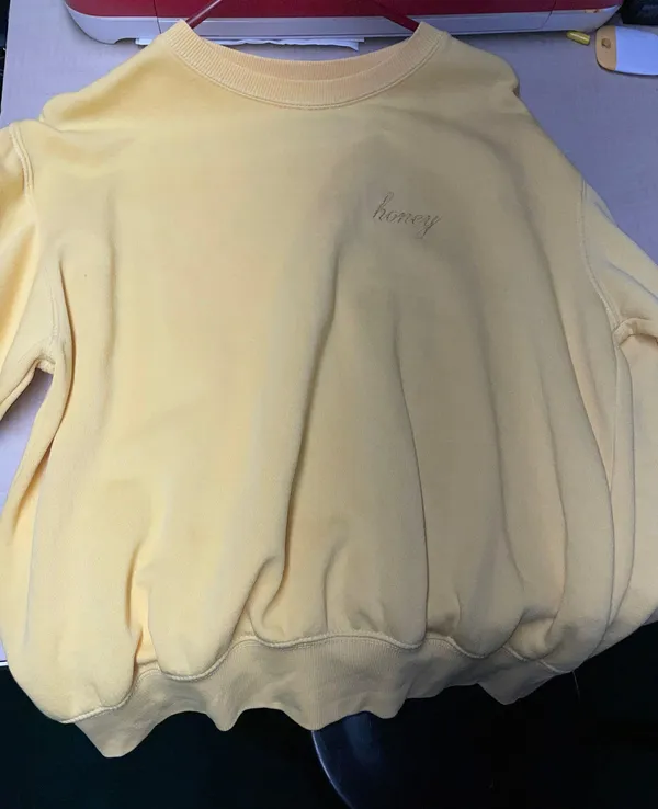 John Galt Light Yellow “Honey” Crewneck - Image 3