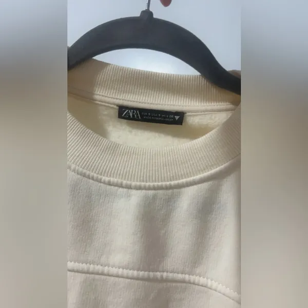 cream crop sweater - Image 2