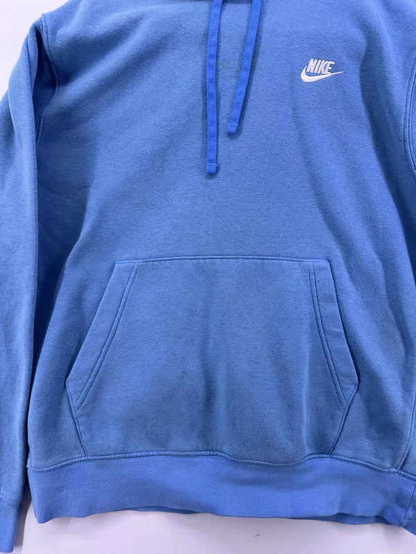 Vintage Nike Light Blue Hoodie Size Medium - Image 4