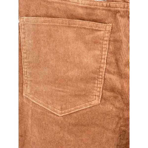 Quince Organic Stretch Corduroy Straight Leg Pants‎ Womens 10 Warm Brown NEW - Image 11