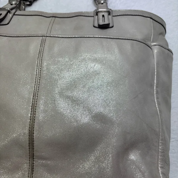 Coach Y2k Madison Gold Leather Tote Bag Purse Top Handle Satchel‎ - Image 12