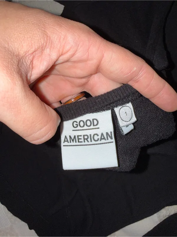 Good American‎ size 1 Skouchy Sweater Fits M - Image 6