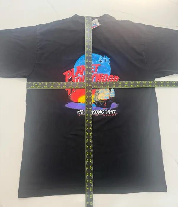 Vintage 1997 Planet Hollywood Hong Kong T Shirt L A Day To Remember 90s Tee - Image 5