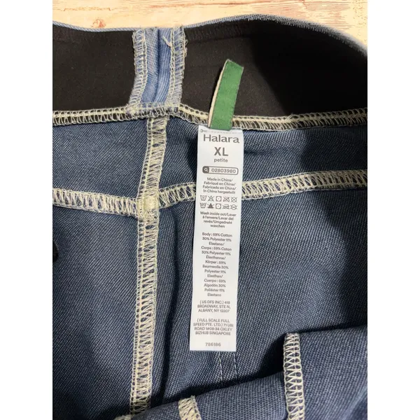 Halara Flex High Waisted Wide Leg Jeans Size XL Blue Stretch Denim - Image 5