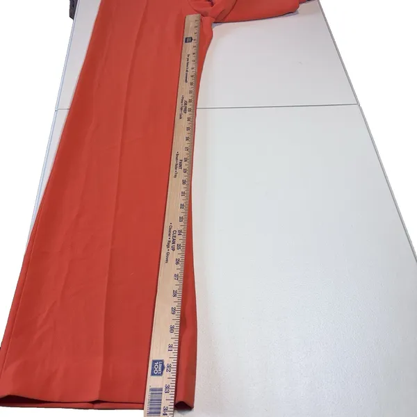 ZARA Orange Wide Leg Pants XS High Rise Flowy Polyester Casual Chic Women Capsul - Image 6