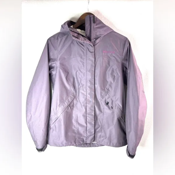 Marmot M Windbreaker Pocketed Jacket in Grape with Deep Purple Trim - Image 8