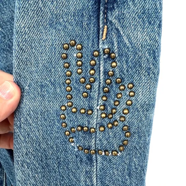 Lucky Brand Y2K Easy Rider Mid Rise Bootcut Jeans 10/30 Embroidered Boho Vibes - Image 4