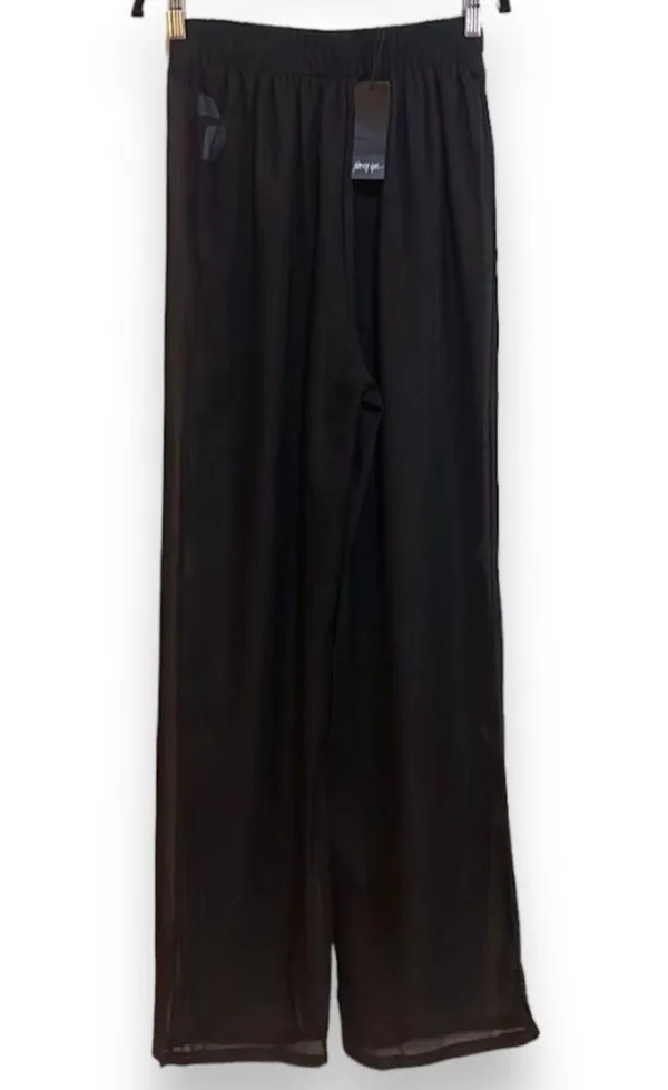 Nasty Gal Chiffon Wide Leg Beach Trouser Sheer Black Pants Women’s Size 6 NWT - Image 5