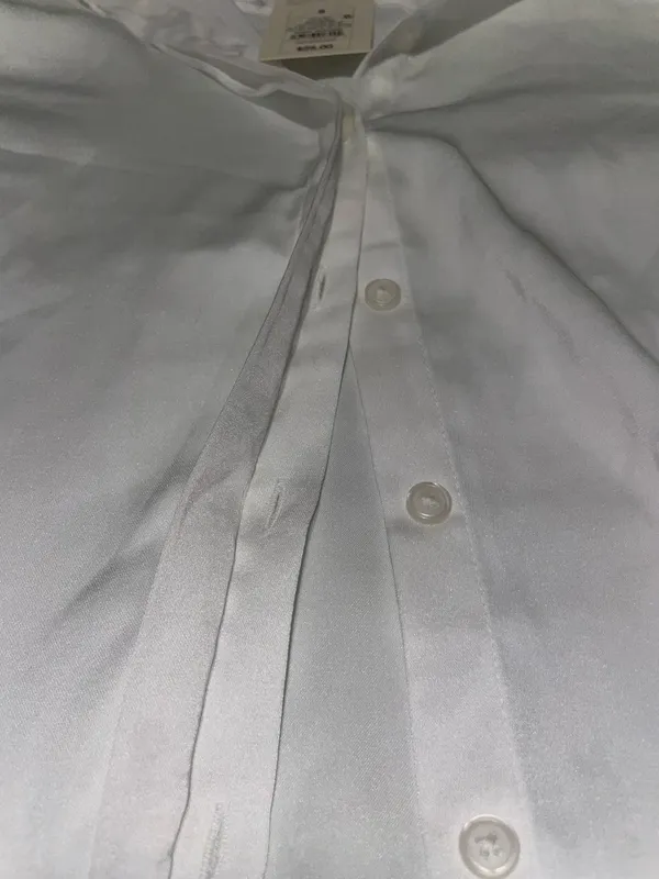A New Day NWT White Button-Up Long Sleeve Shirt - Image 7