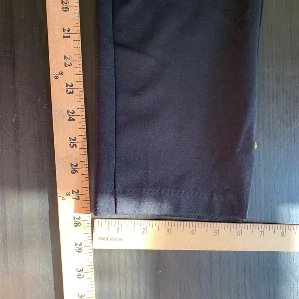 Michael Kors Women Black Ankle Dress Pants Gold Hardware Stretch Size 6 Nautical - Image 11