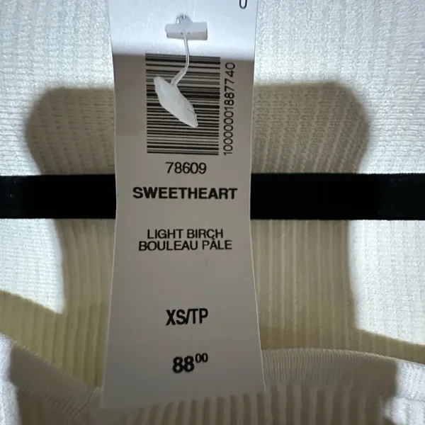 Aritzia Babaton Sculpt Knit Sweetheart Long sleeve XS NWT - Image 6