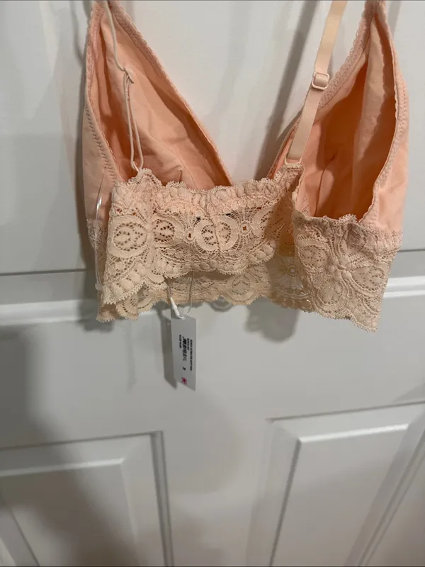 Cosabella Peach Lace Trim Bralette - Image 6