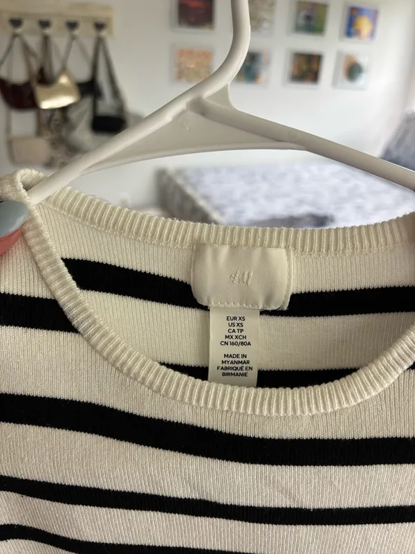 H&M Striped Top - Image 3