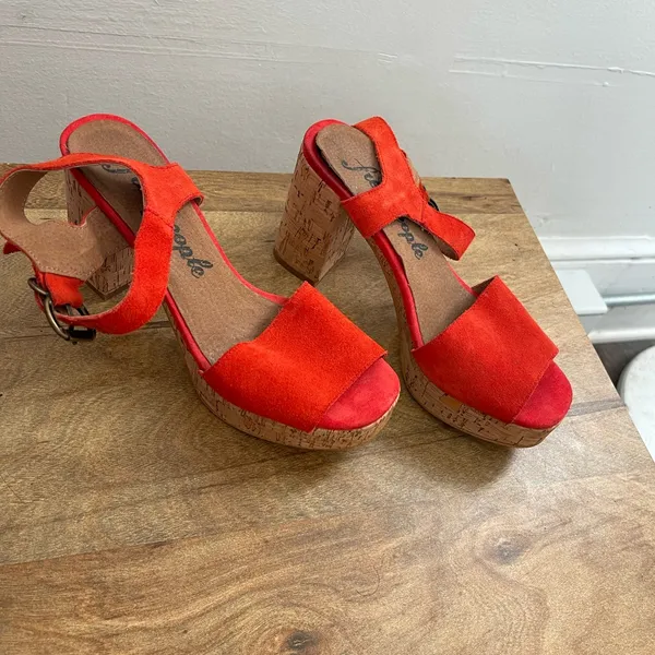 Free People Brooke Platform High Heel Shoes Sz 36 Sz 6 - Image 2