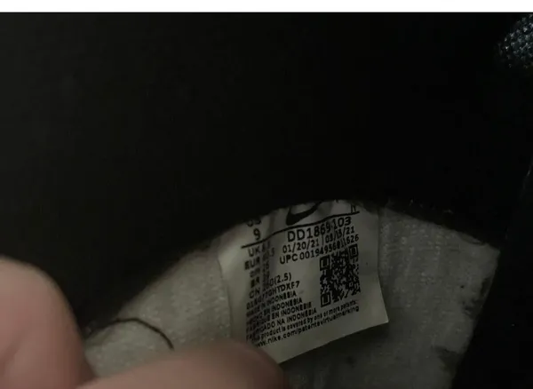Nike Dunk High Black White Size 9 - Image 10