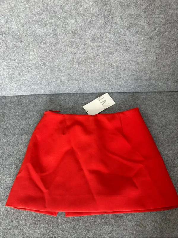 NWT Zara Red Mini skort XS - Image 4