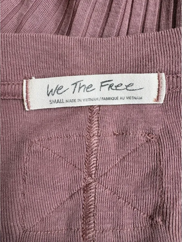 We The Free Women's Mauve Long Sleeve Flared Top, Size Small - Image 5
