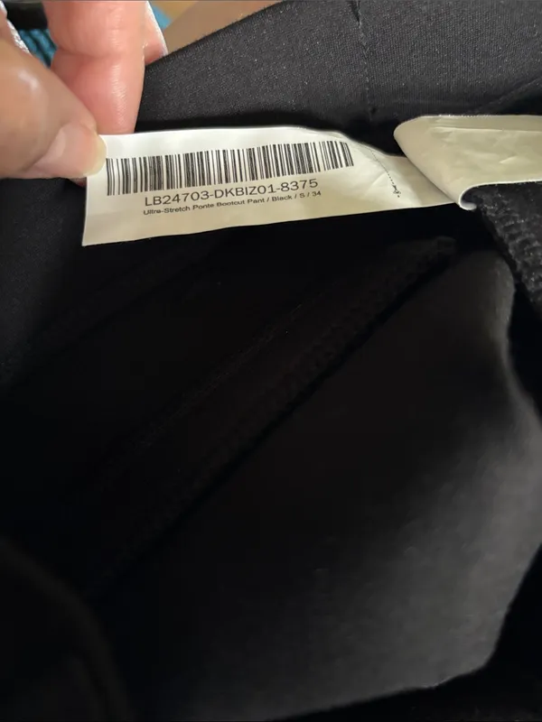 Quince Ultra-Stretch Ponte Bootcut Pant Black S~Tall Work Pant Wardrobe Staple - Image 7
