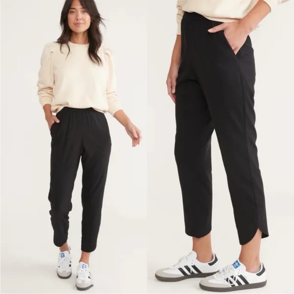 Marine‎ Layer Allison Pants Black pull on size small - Image 2