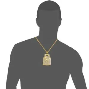 23 Chicago Bulls Michael Jordan NBA Jersey Necklace - Gold Colored - Rhinestone - Image 6