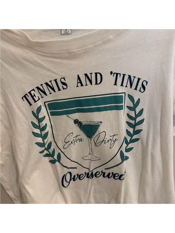 Wildfox Tennis and 'Tinis T-Shirt - Image 5
