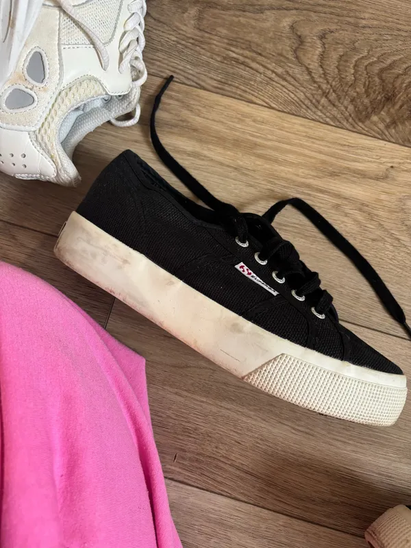 Superga Sneakers Black Classic Canvas - Image 4
