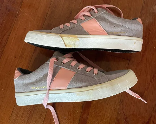 Vintage Havana Bristol Sneakers Gray And Pink Size 6.5 - Image 2