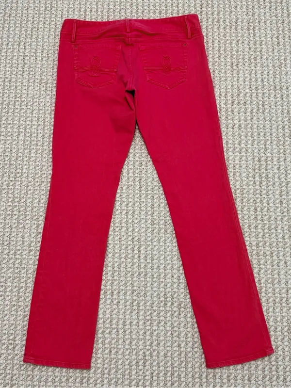 Lilly Pulitzer Worth Pink Straight Jeans size 12 - Image 13