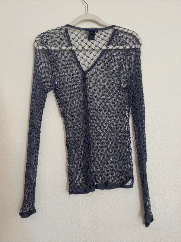 Vintage takeout knit cardigan sweater - Image 7