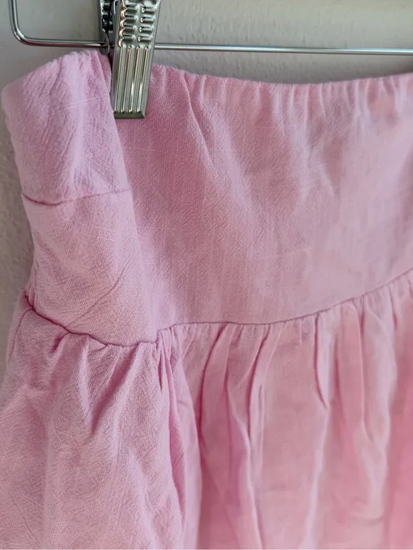 Peppermayo Pink Smocked Mini Skirt XS Ruffle Fairy Coquette - Image 5
