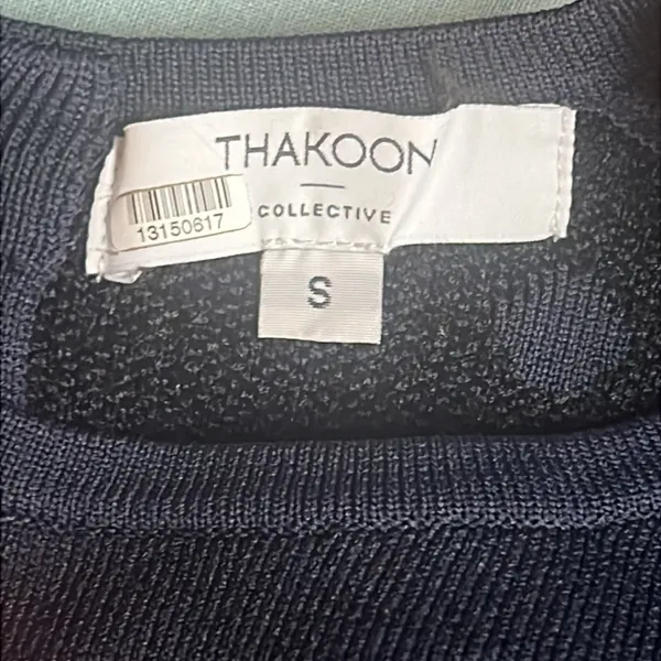 Thakoon Collective Polka Dot Sweater Blue - Image 7